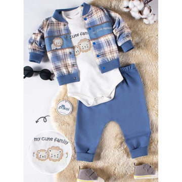 Blaues Baby-Set für Jungen Pakel 1120-231024