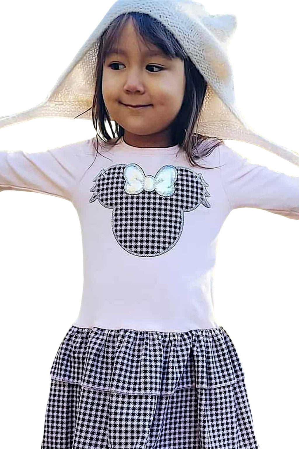 Mädchen rosa kariertes Kleid Guliwerkids 1218-221025