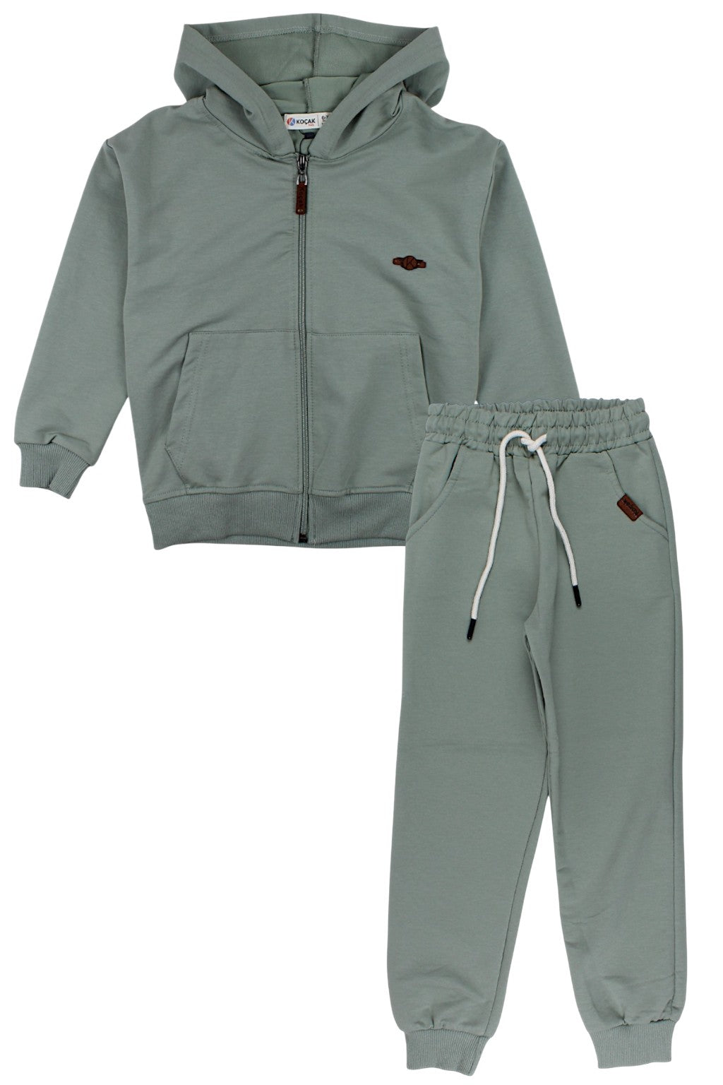 Brauner, dehnbarer Trainingsanzug für Jungen, Kocak 1316-31725