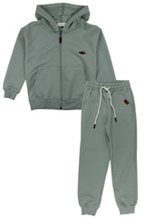 Brauner, dehnbarer Trainingsanzug für Jungen, Kocak 1316-31725