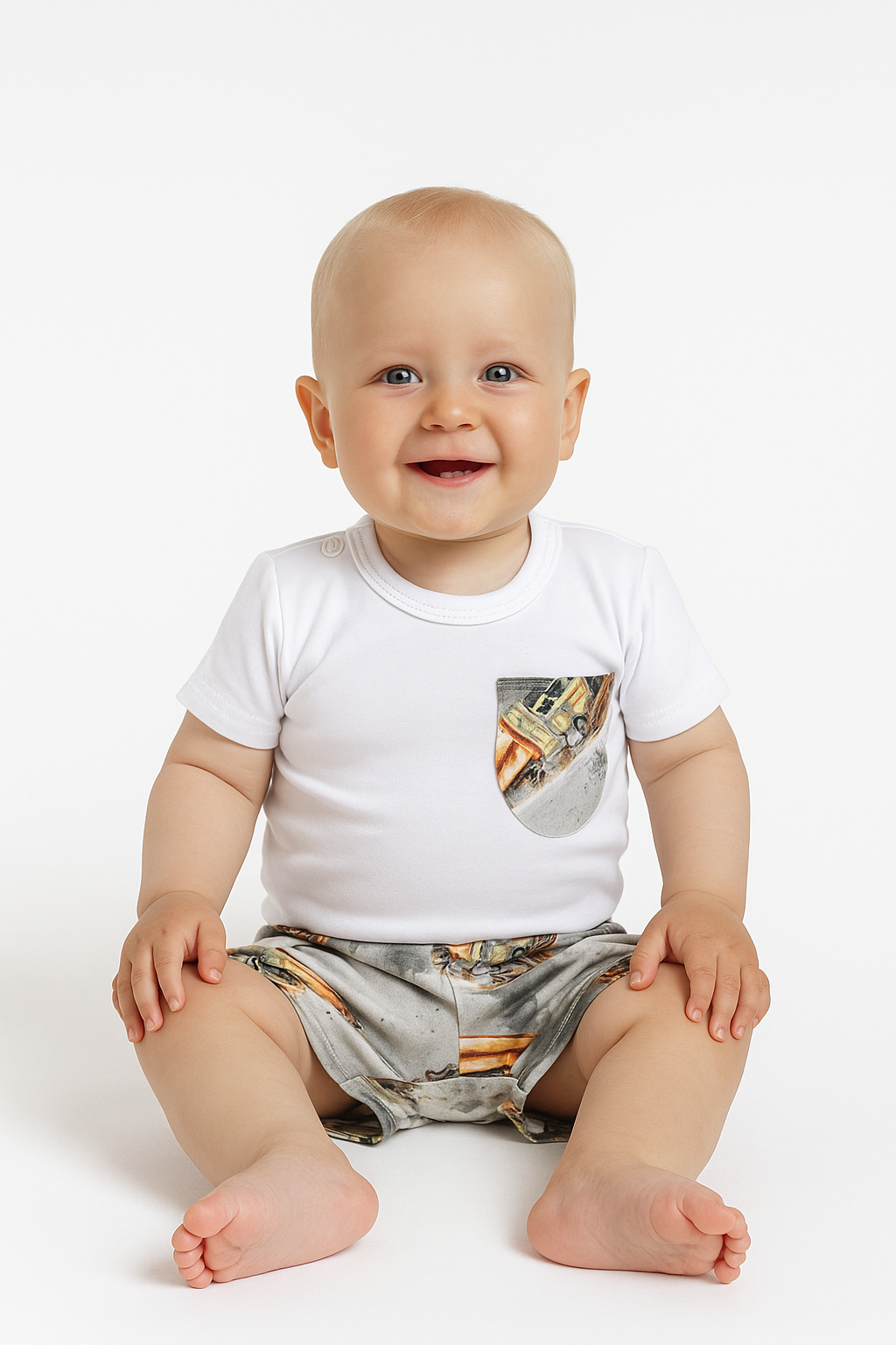 Graues TIR-Body-Set für Jungen Guliwerkids 1426-24625