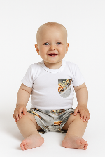 Graues TIR-Body-Set für Jungen Guliwerkids 1426-24625