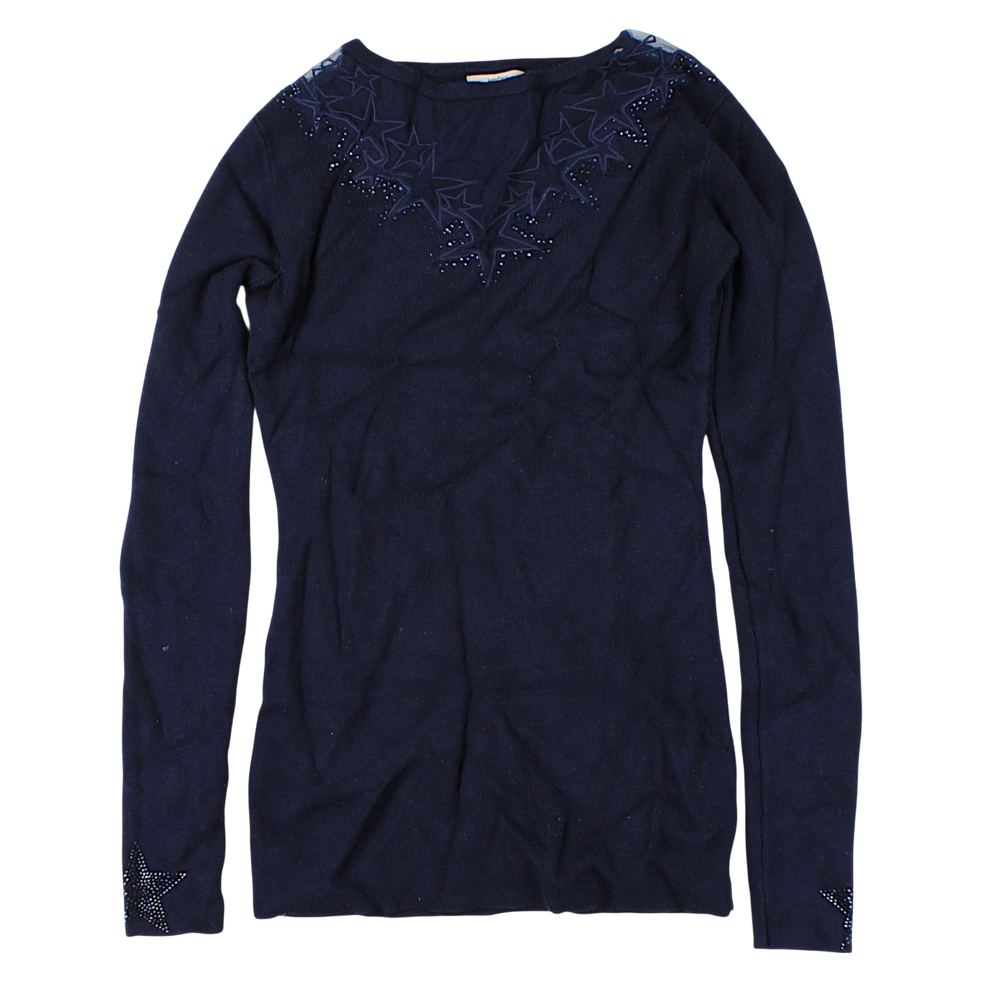 Mädchen Langarmbluse mit Sternen, gebraucht MOEWY Code 160