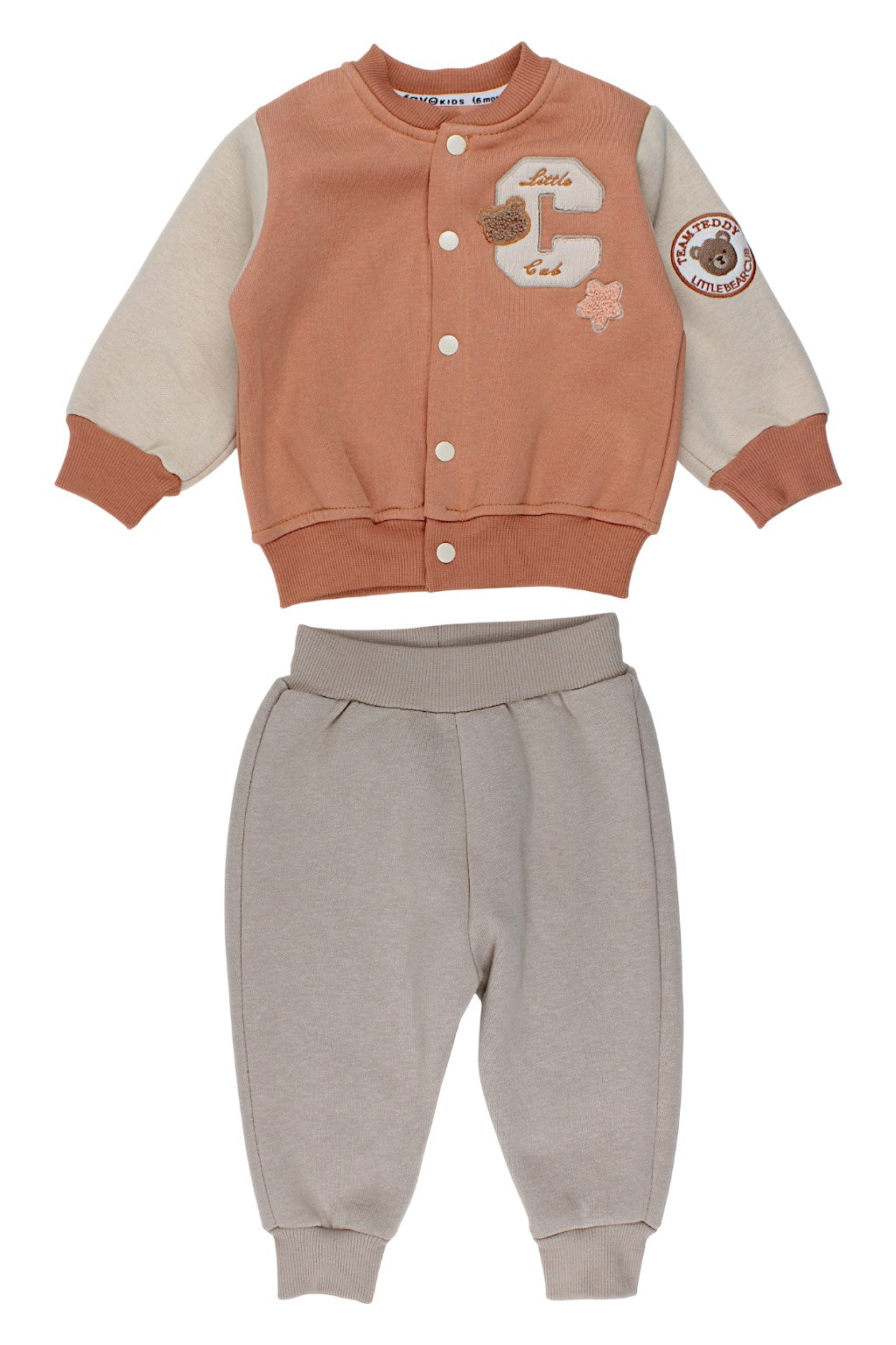 Isoliertes Teddy-Set für Jungen, aprikosenfarben, Favo 16754-251125