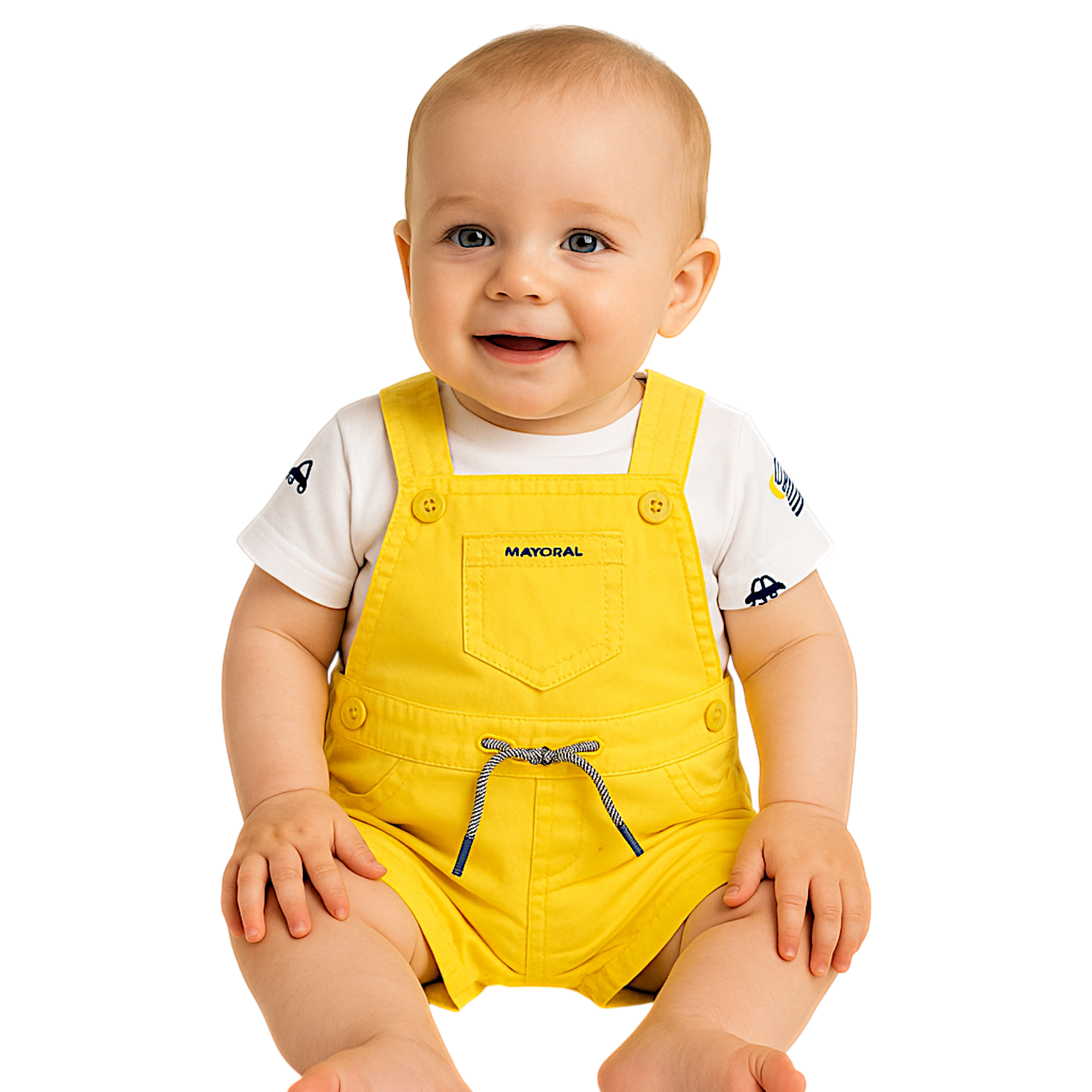 Jungen-Set mit Shorts Mayoral 1681-86 gelb