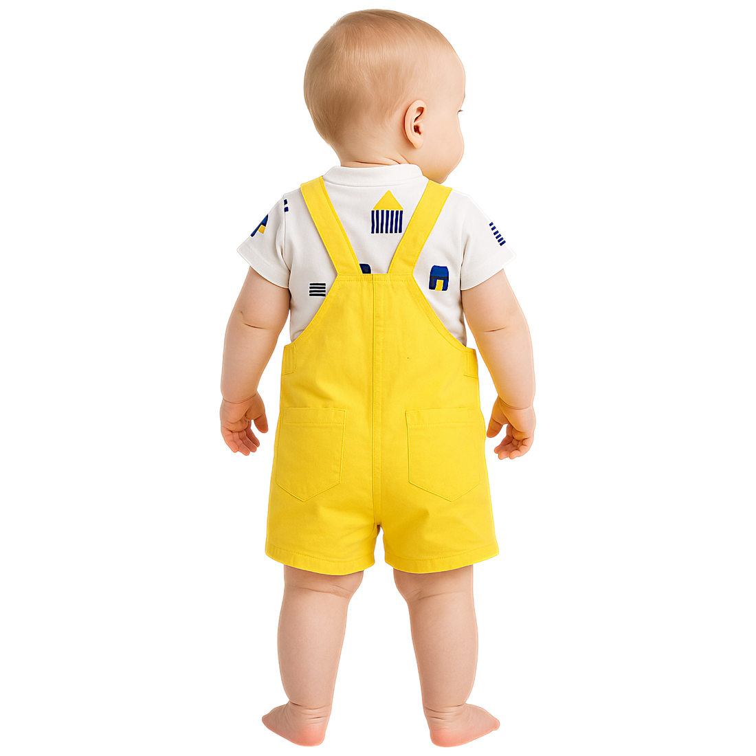 Jungen-Set mit Shorts Mayoral 1681-86 gelb