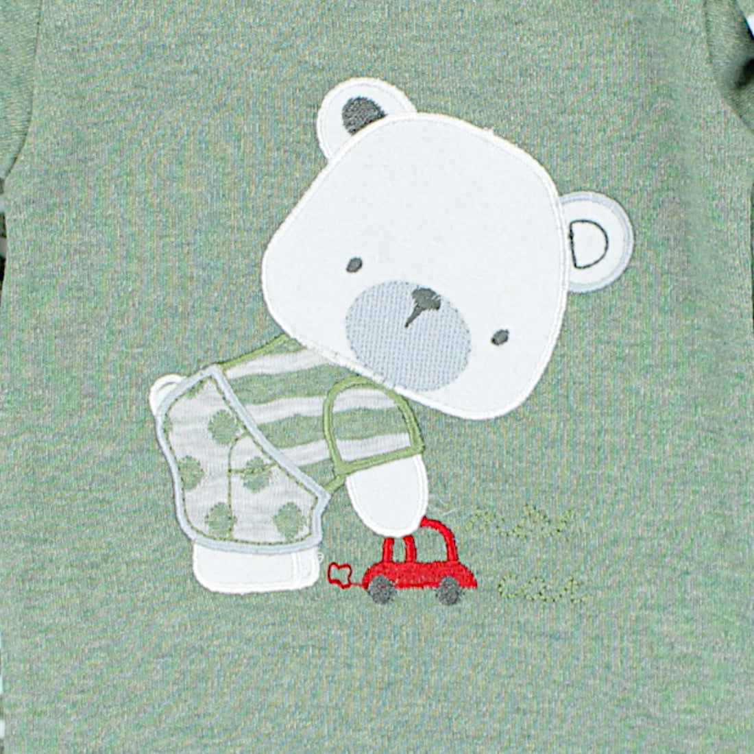 Grünes Teddybär-Body-Set für Jungen Babyim 1733-27225-48