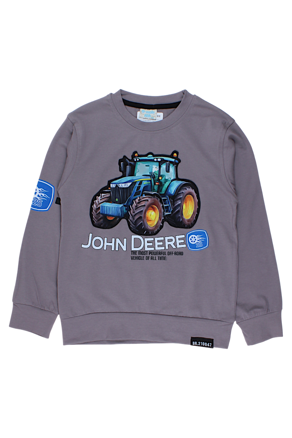 Jungenbluse mit Dioden-Traktor-Motiv, beige, B-rushi Kids 1759-28825-1