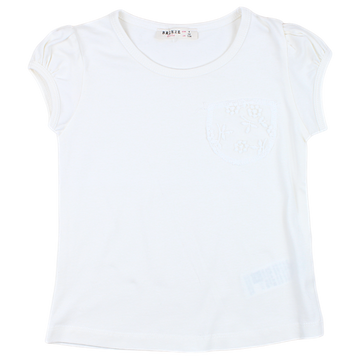 Cremefarbene Mädchenbluse Breeze 18752-2425-28