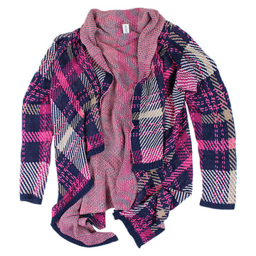 Karierter Mädchenpullover mit YIGGA-Code 170