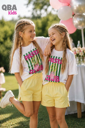 T-shirt oversize kremowy dziewczęcy Qba 5103-9526-28