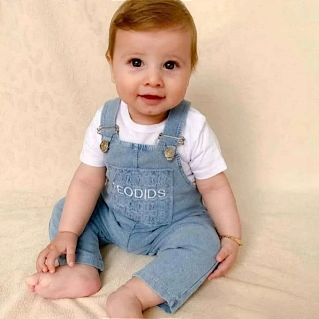 Baby Buu Mädchen Latzhose Set, Jeansfarbe 1960-15425-26