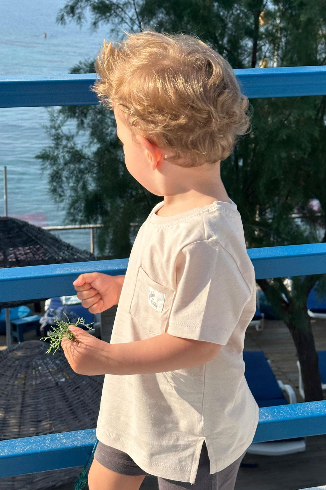 Koszulka kieszonka chłopięca beż Breeze 19783-1426-1