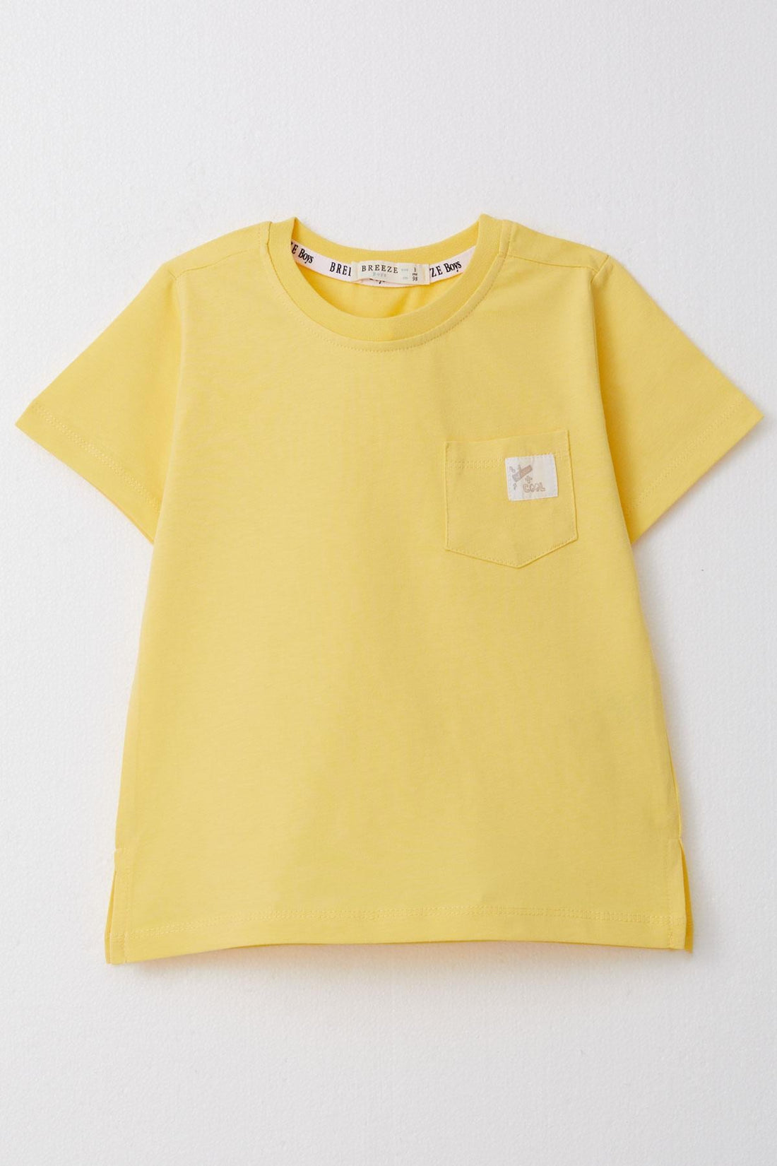 Koszulka kieszonka chłopięca żółty Breeze 19783-1426-50