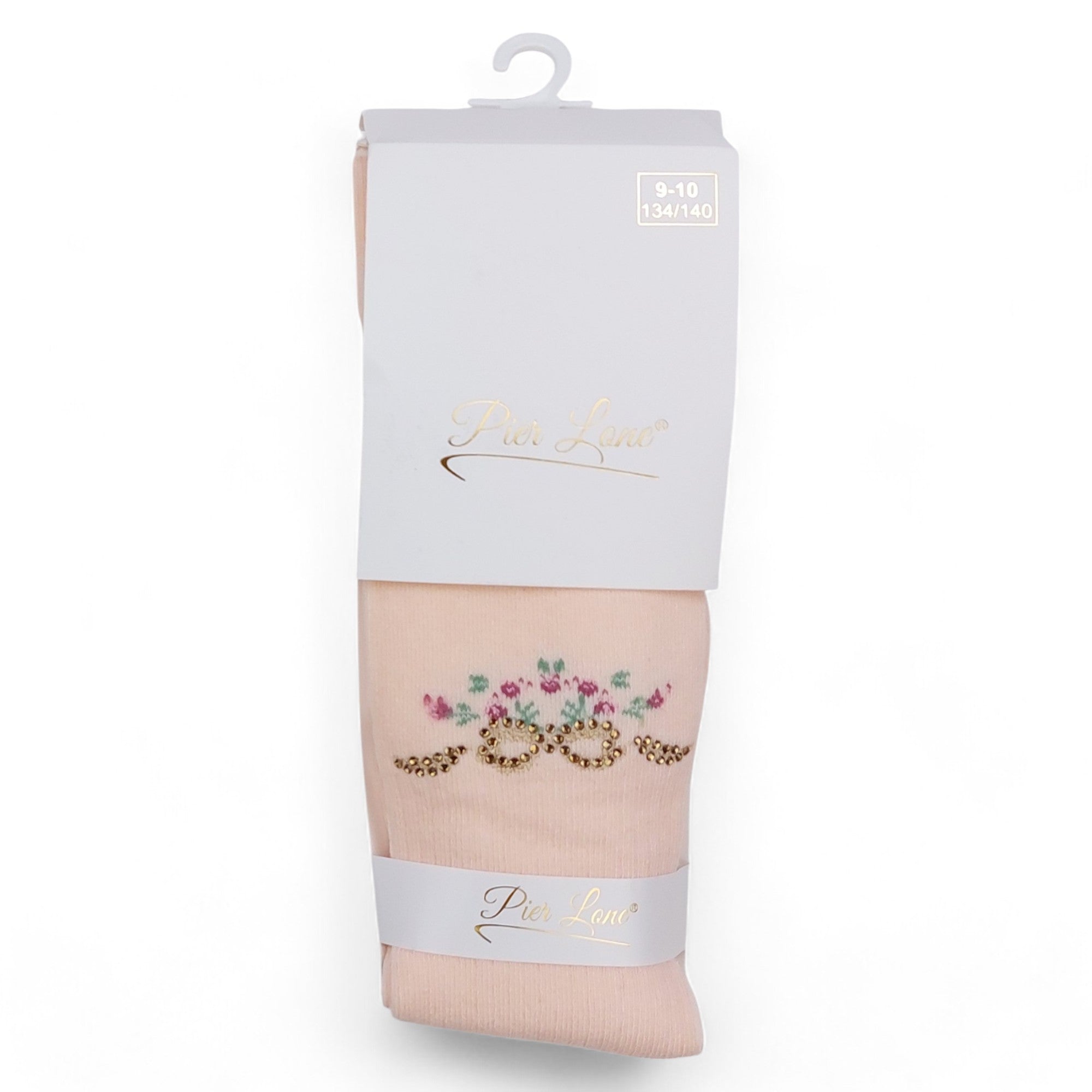 Rosa parfümierte Strumpfhose mit Pailletten für Mädchen Pier Lone 1636-30924