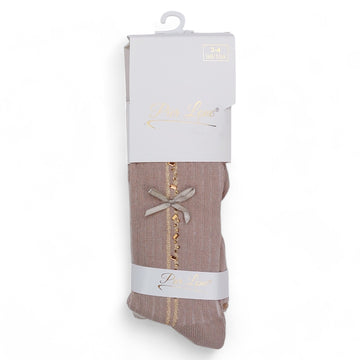 Pier Lone 1840-30924 Duftende Cappuccino-Rippstrumpfhose für Mädchen