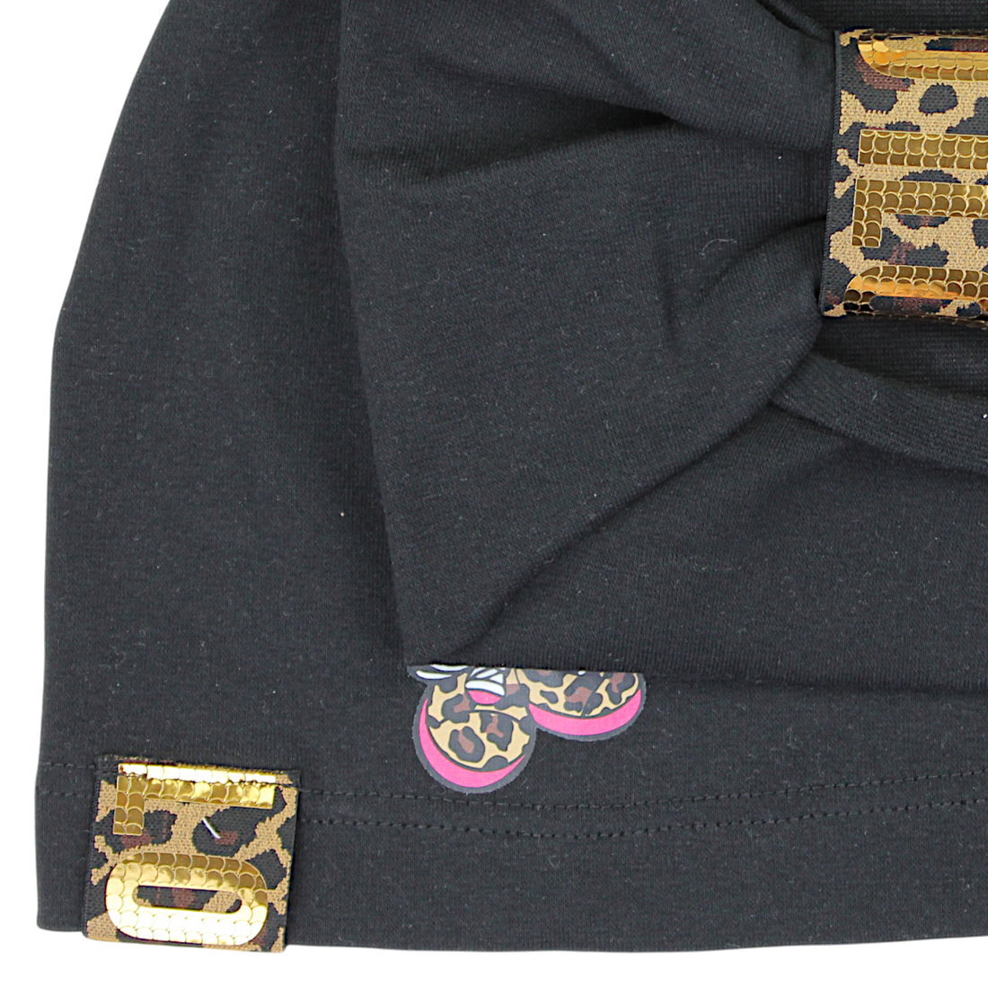 Mädchen Mützenset mit Stirnband schwarz Guliwerkids 2029-11-7325-14