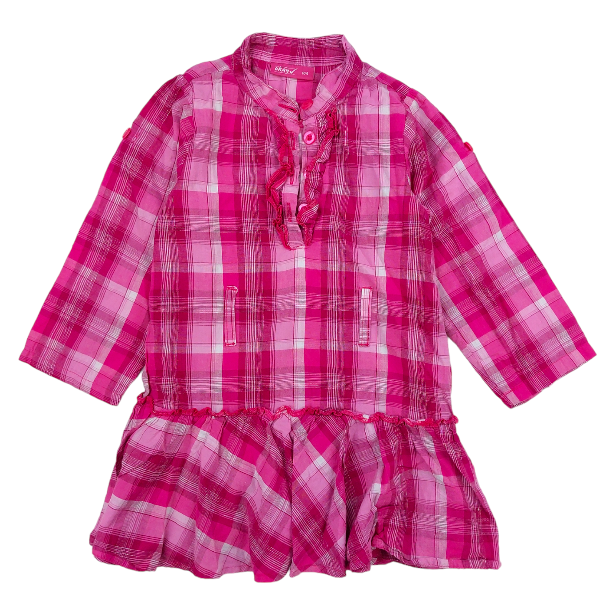 Mädchen-Tunikakleid gebraucht Okay Code 19