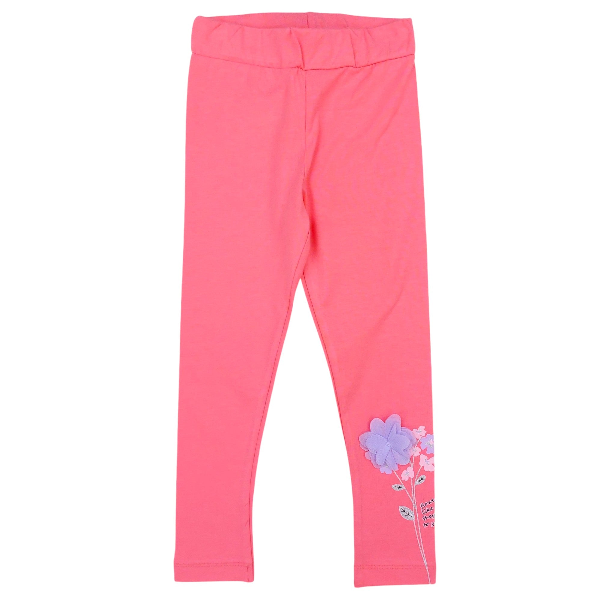 Blumenleggings für Mädchen, rosa, Timi 44148-10924 GKMOD