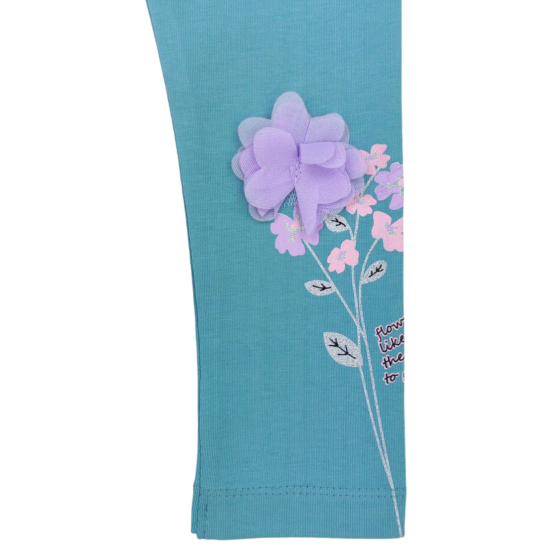 Mädchen Blumenleggings mint Timi 44148-10924 GKMOD