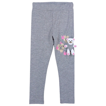 Mädchenleggings mit Maskottchen, grau Timi 44171-10924 GKMOD