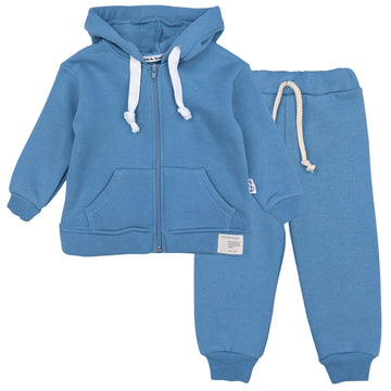 Jungen Trainingsanzug mit Kapuze und Hose, blau, Murat Baby 7379-13924