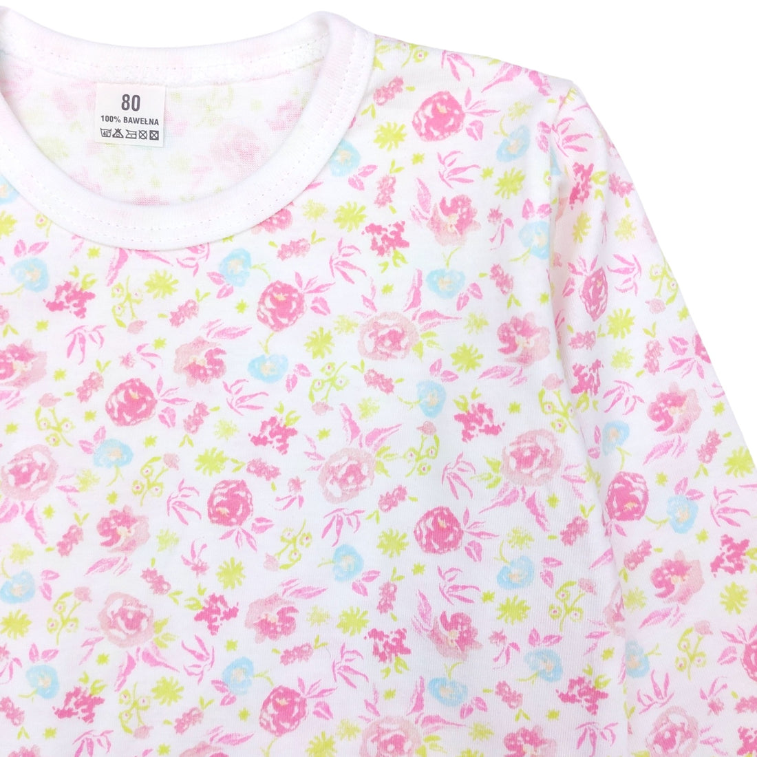 Baby-Body mit Blumenmuster für Mädchen, Altrosa, Guliwerkids 101-71024