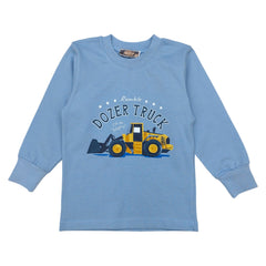 Baumwollbluse Bagger für Jungen blau Your Word 864-30924