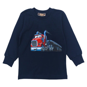 Tir Baumwollbluse für Jungen marineblau Your Word 864-30924