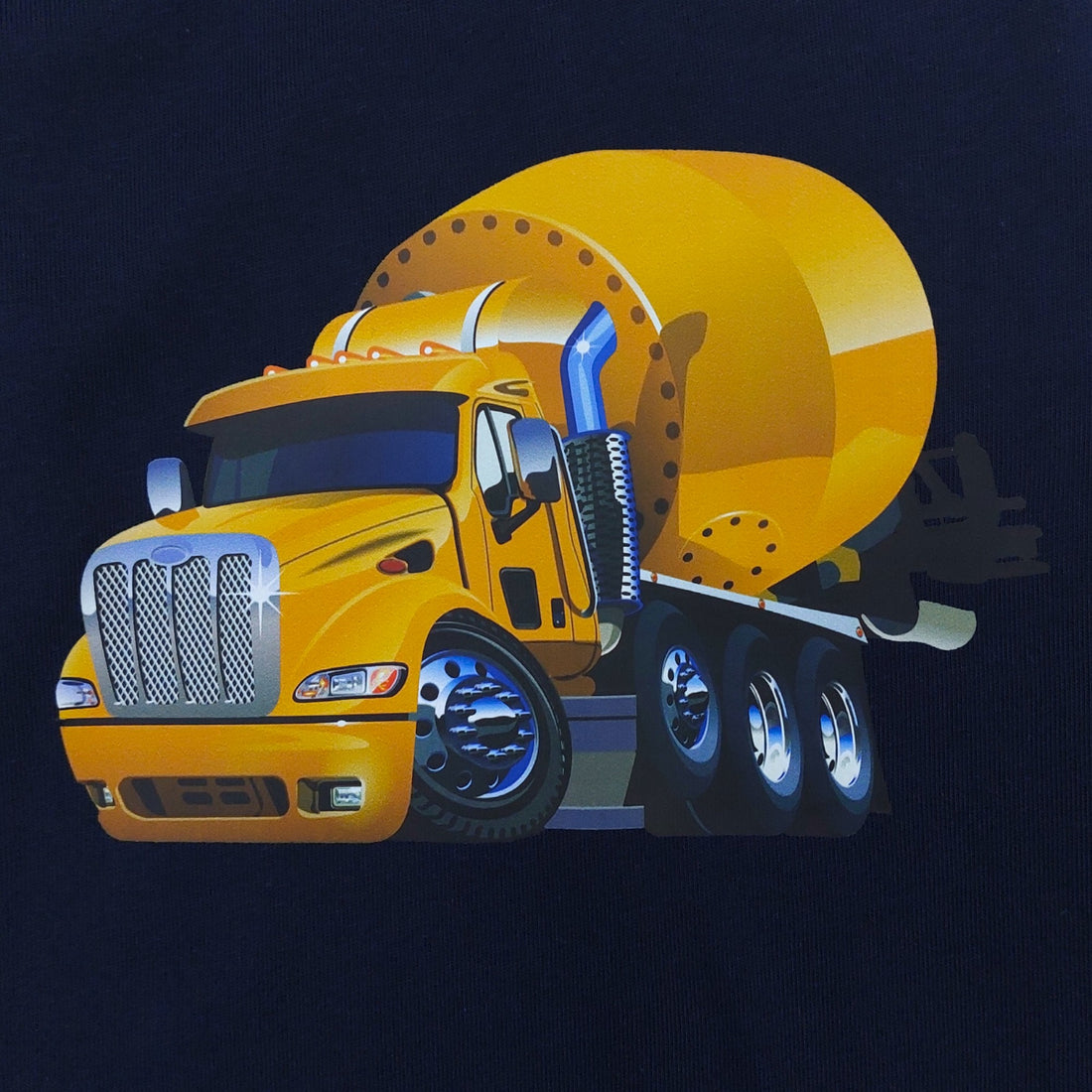 Jungen Baumwollbluse "Concrete Mixer" marineblau Your Word 864-30924