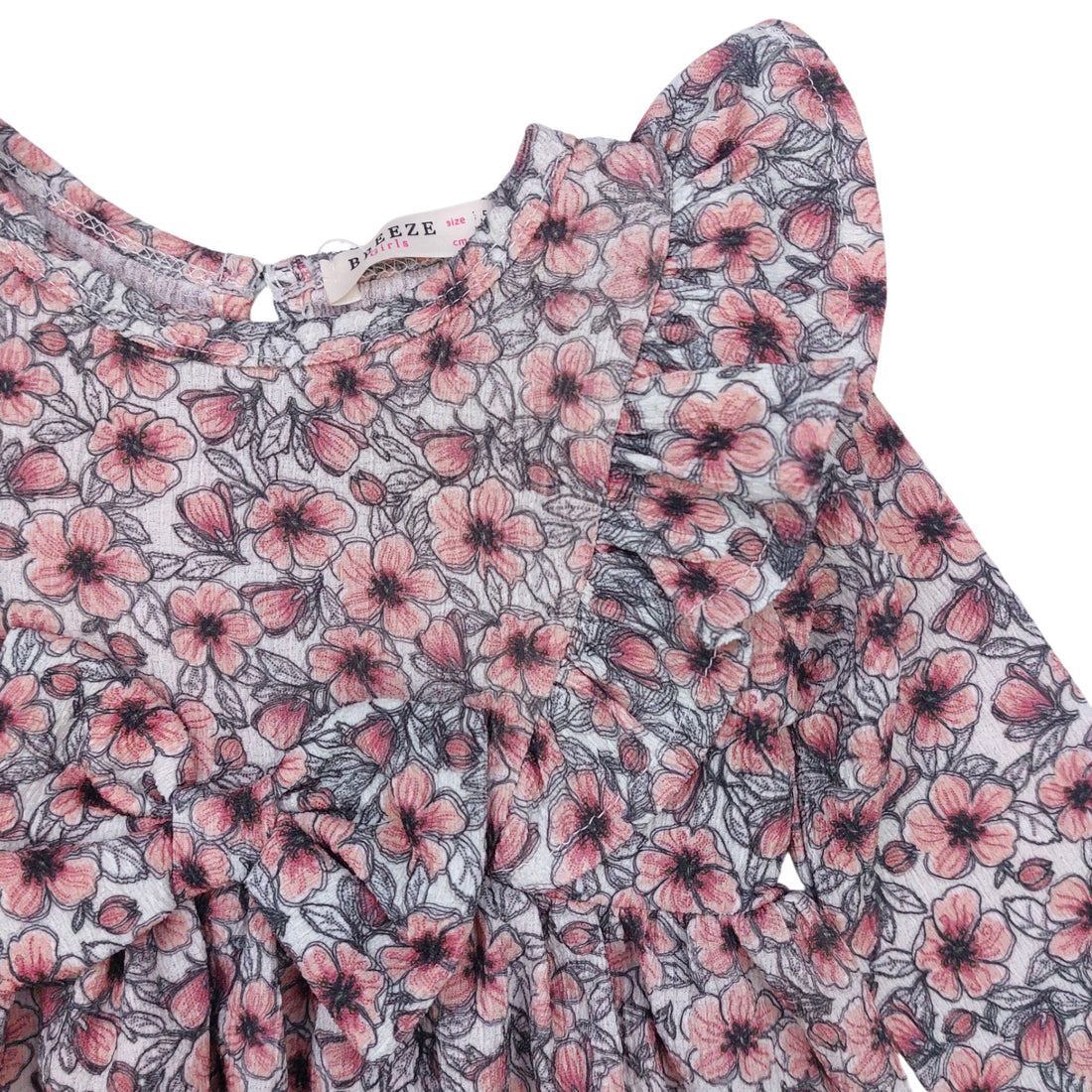 Rosa Baumwoll-Wiesenkleid für Mädchen Breeze 17900-30924