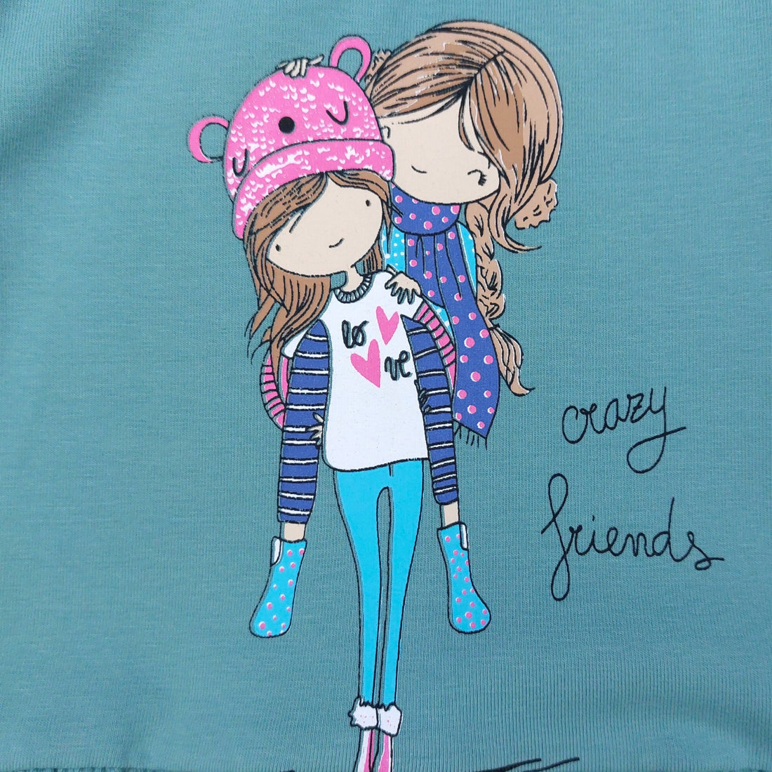 Mädchen Baumwollkleid mit Tüll, Salbei Breeze 20852-30924