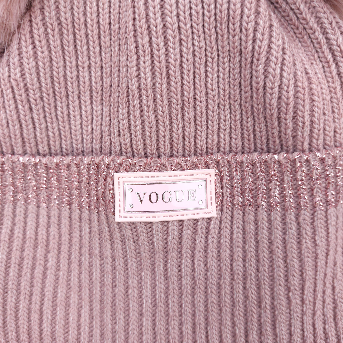 Set aus Mütze und Snood mit Bommel für Mädchen, meliert Ambra J-1-241024-47