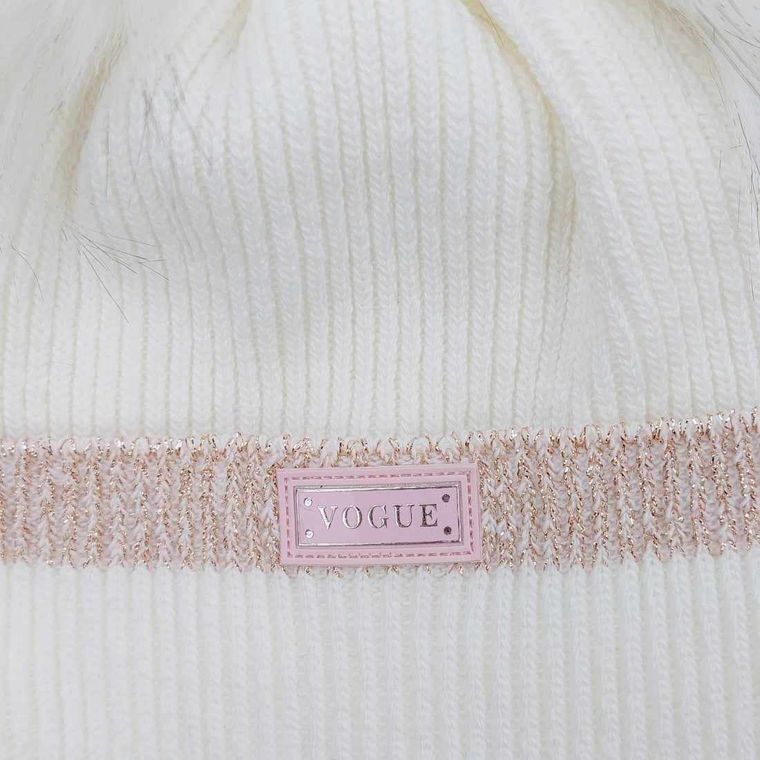 Set aus Mütze mit Schal und Bommel für Mädchen, creme Ambra J-1-241024-28