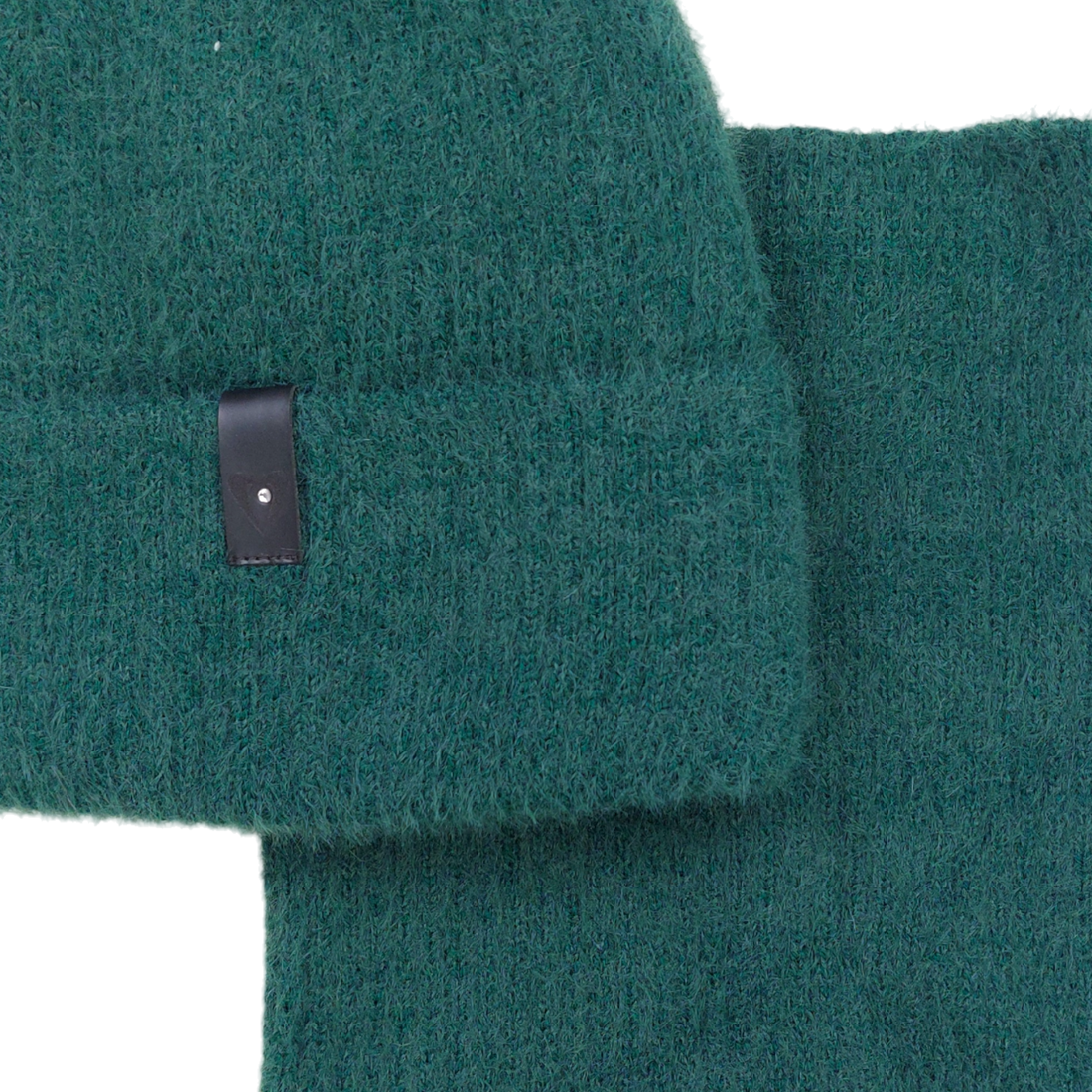 Set Mädchen Alpaka Mütze mit Schal, grün Grans KA-27-241024-48