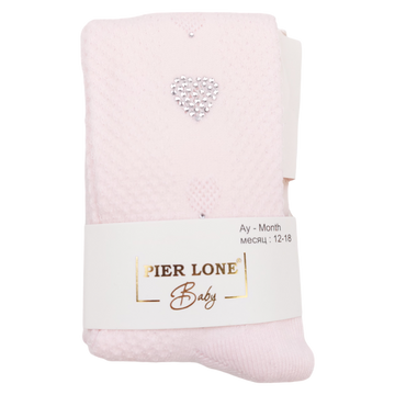 Duftende Strumpfhose mit rosa Pailletten für Mädchen Pier Lone 1673-161024