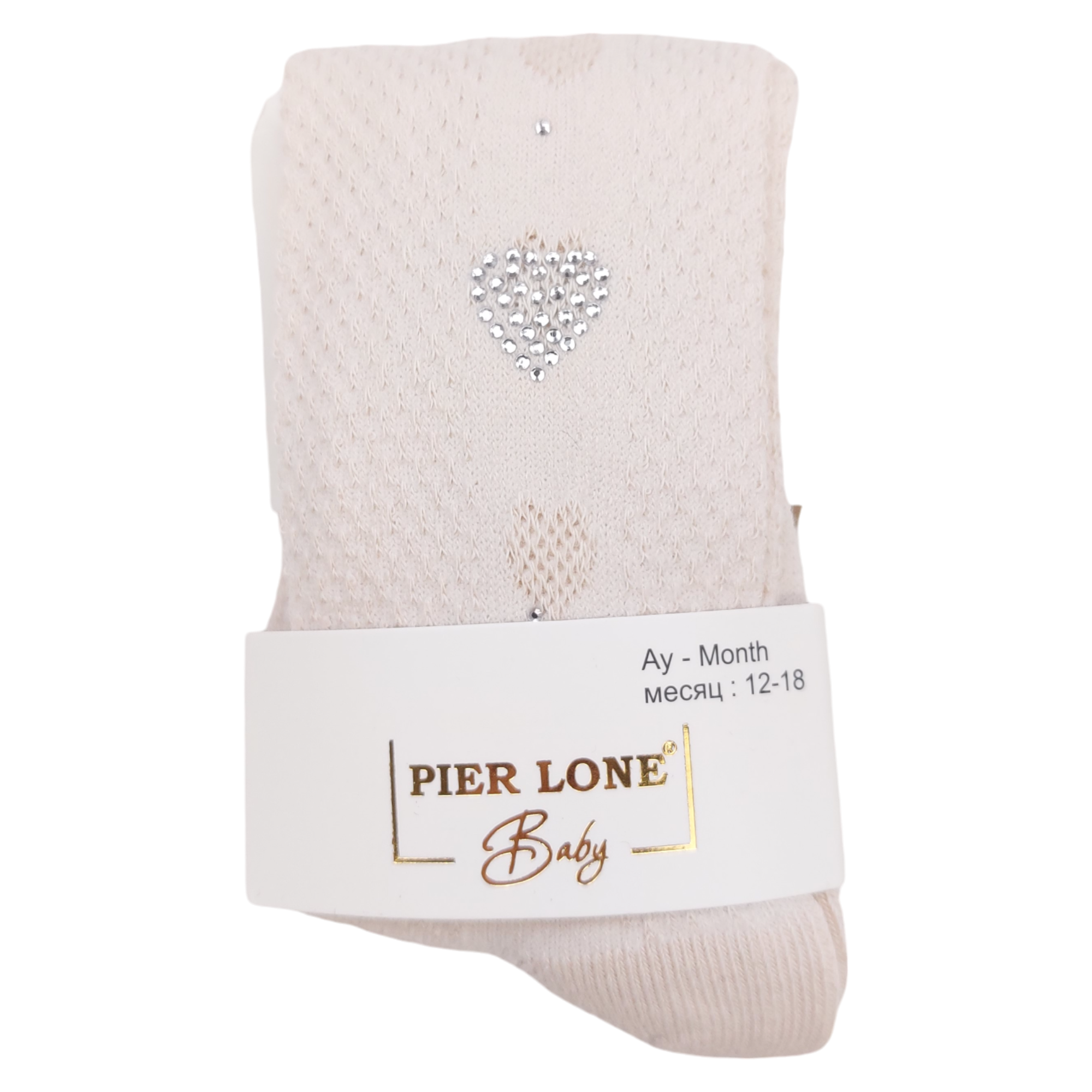 Duftende Paillettenstrumpfhose für Mädchen beige Pier Lone 1673-161024