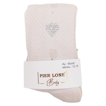 Duftende Paillettenstrumpfhose für Mädchen beige Pier Lone 1673-161024