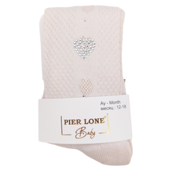 Duftende Paillettenstrumpfhose für Mädchen beige Pier Lone 1673-161024