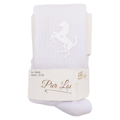 Weiße Pferdeschwanzstrumpfhose für Jungen Pier Lone 1651-161024