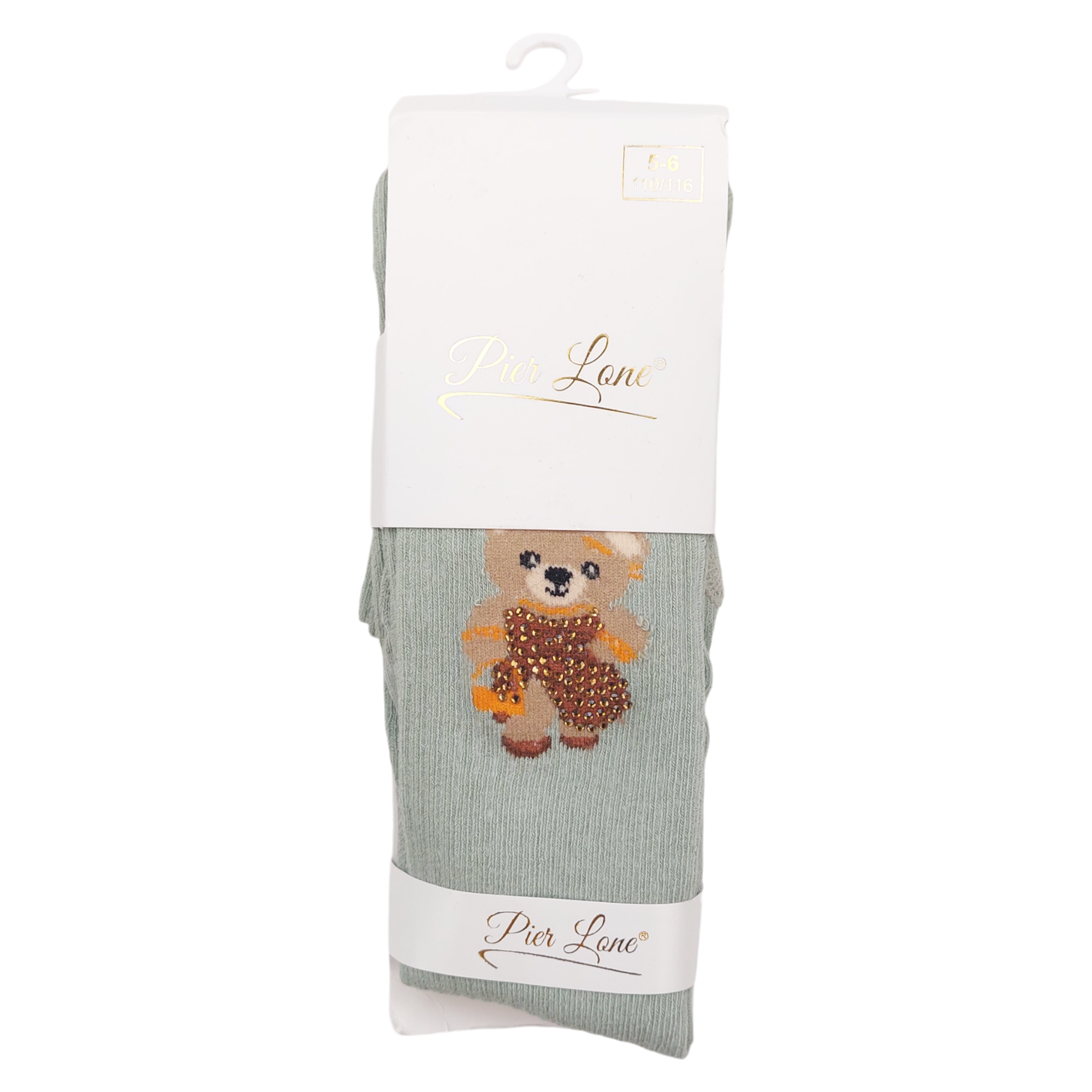 Teddybär-Duftstrumpfhose für Mädchen, Minze, Pier Lone 1718-10924 GKMOD
