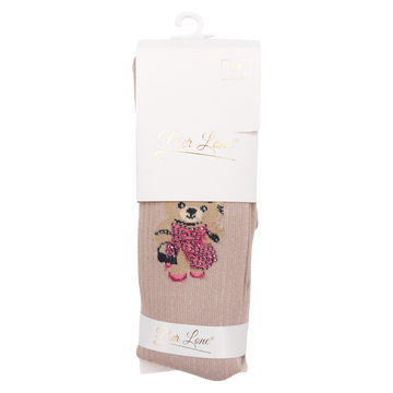 Strumpfhose mit Teddybärduft für Mädchen, Kamel, Pier Lone 1718-10924 GKMOD