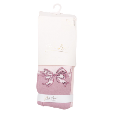 Duftstrumpfhose für Mädchen mit Schleife, lila, Pier Lone 646-161024