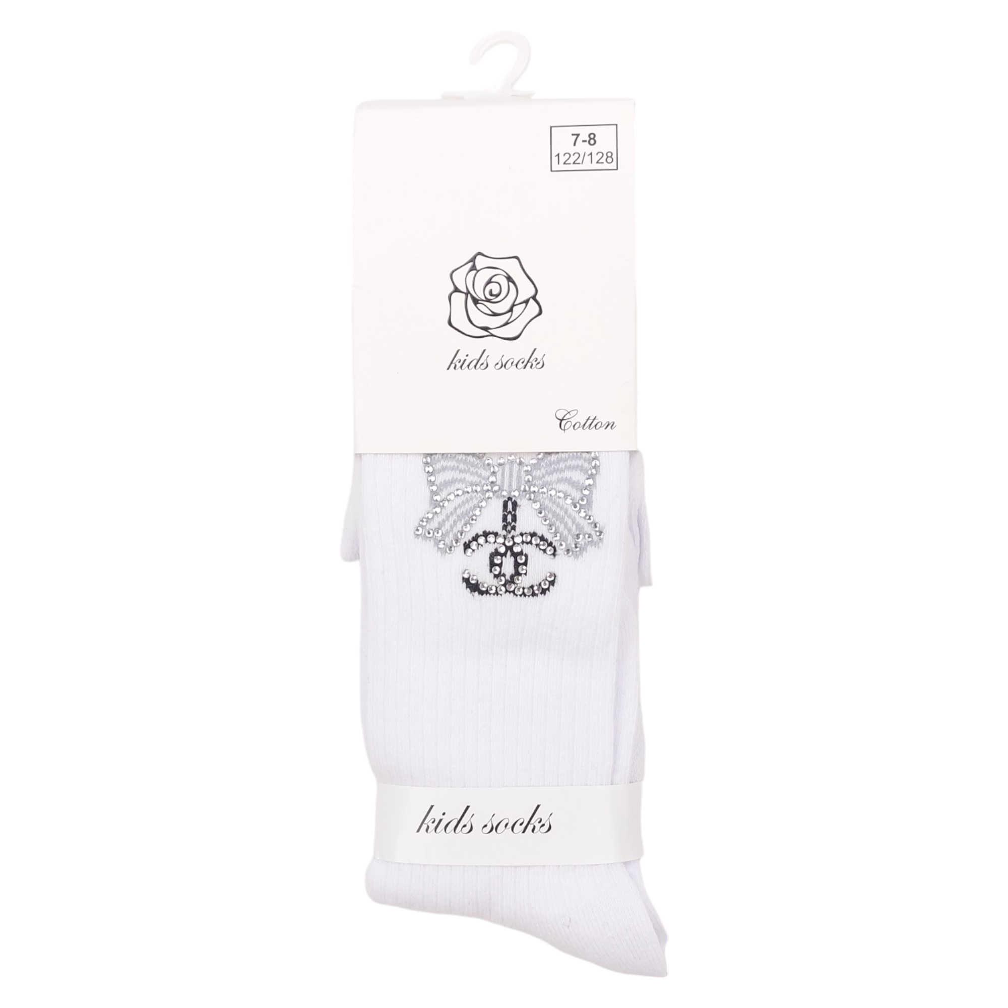 Mädchen Schleifenstrumpfhose weiß Kids Socks 1720-191024-3