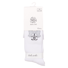 Mädchen Schleifenstrumpfhose weiß Kids Socks 1720-191024-3