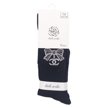 Mädchen Schleifenstrumpfhose schwarz Kids Socks 1720-191024-14