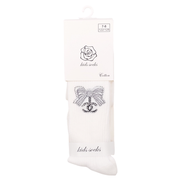 Mädchen Schleifenstrumpfhose creme Kindersocken 1720-191024-28