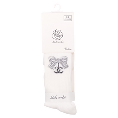 Mädchen Schleifenstrumpfhose creme Kindersocken 1720-191024-28