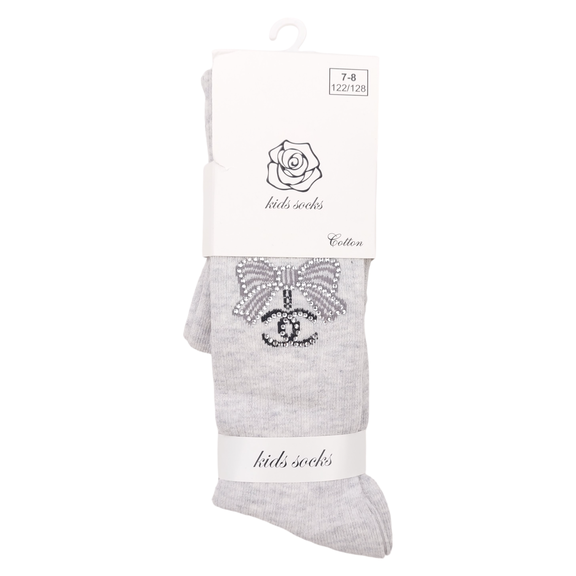 Mädchen Schleifenstrumpfhose grau Kindersocken 1720-191024-42