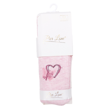 Pier Lone 1634-191024-40 Strumpfhose mit Herz-Duft, rosa, für Mädchen